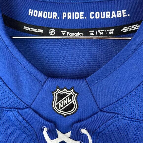Toronto Maple Leafs Matthew Knies #23 Fanatics Breakaway Jersey Size XL Blue NHL - Picture 7 of 8
